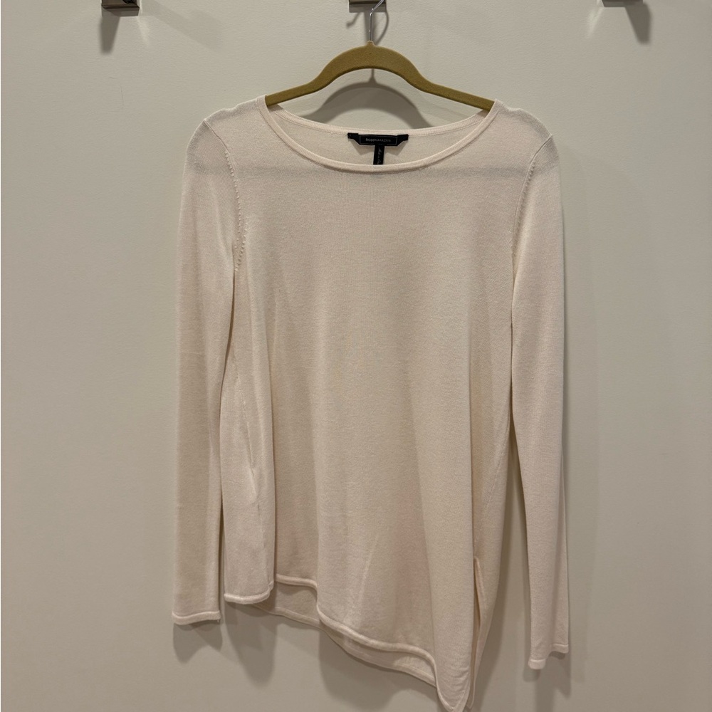 BCBGMaxAzria Soft Cream Long Sleeve Sweater
